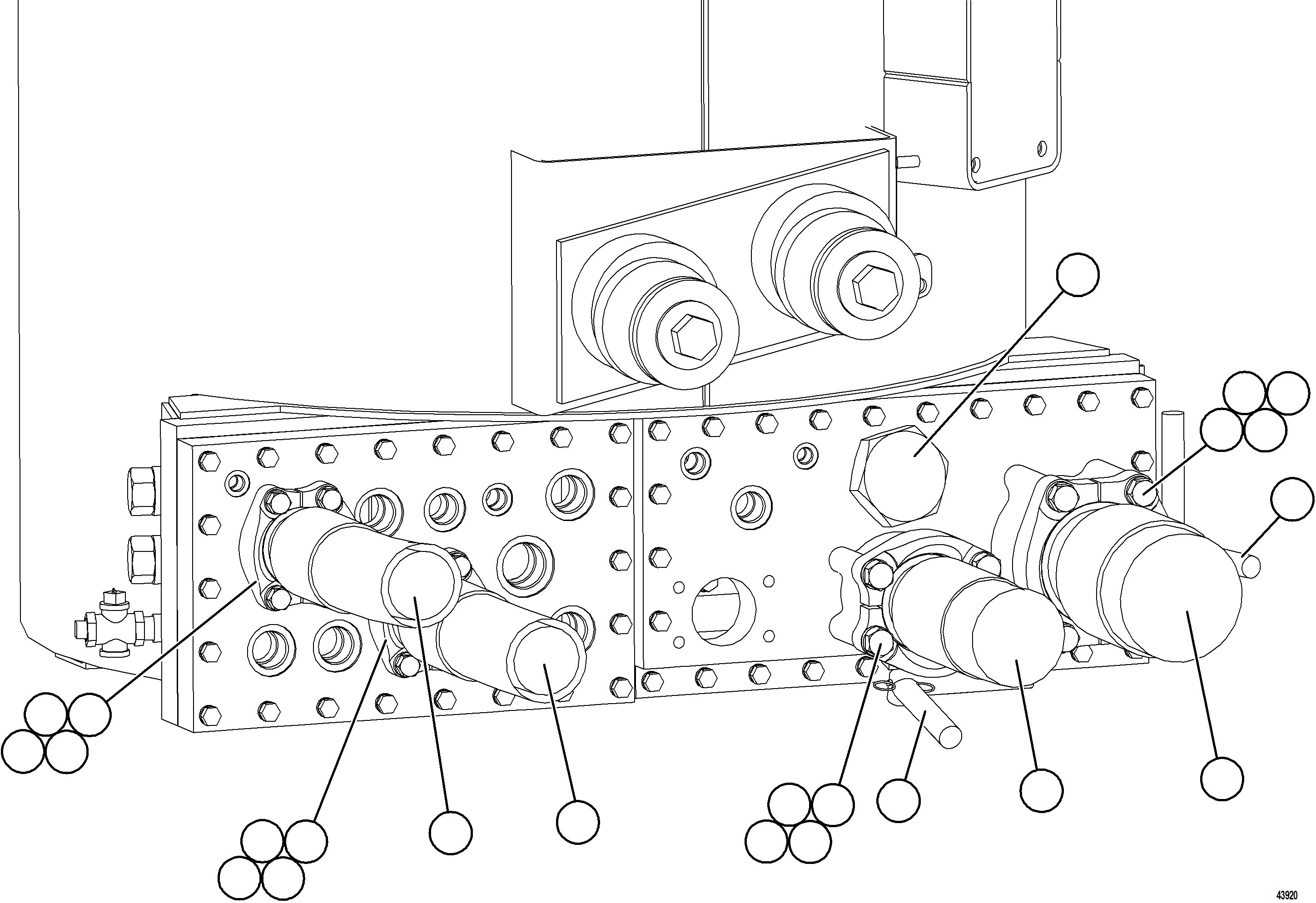 Dump Trucks Komatsu / AFE57-JU 830E-1AC S/N A41074  MANTOS COPPER(AFE57-JU) / HOIST PIPING    1/4(484 : 43920)