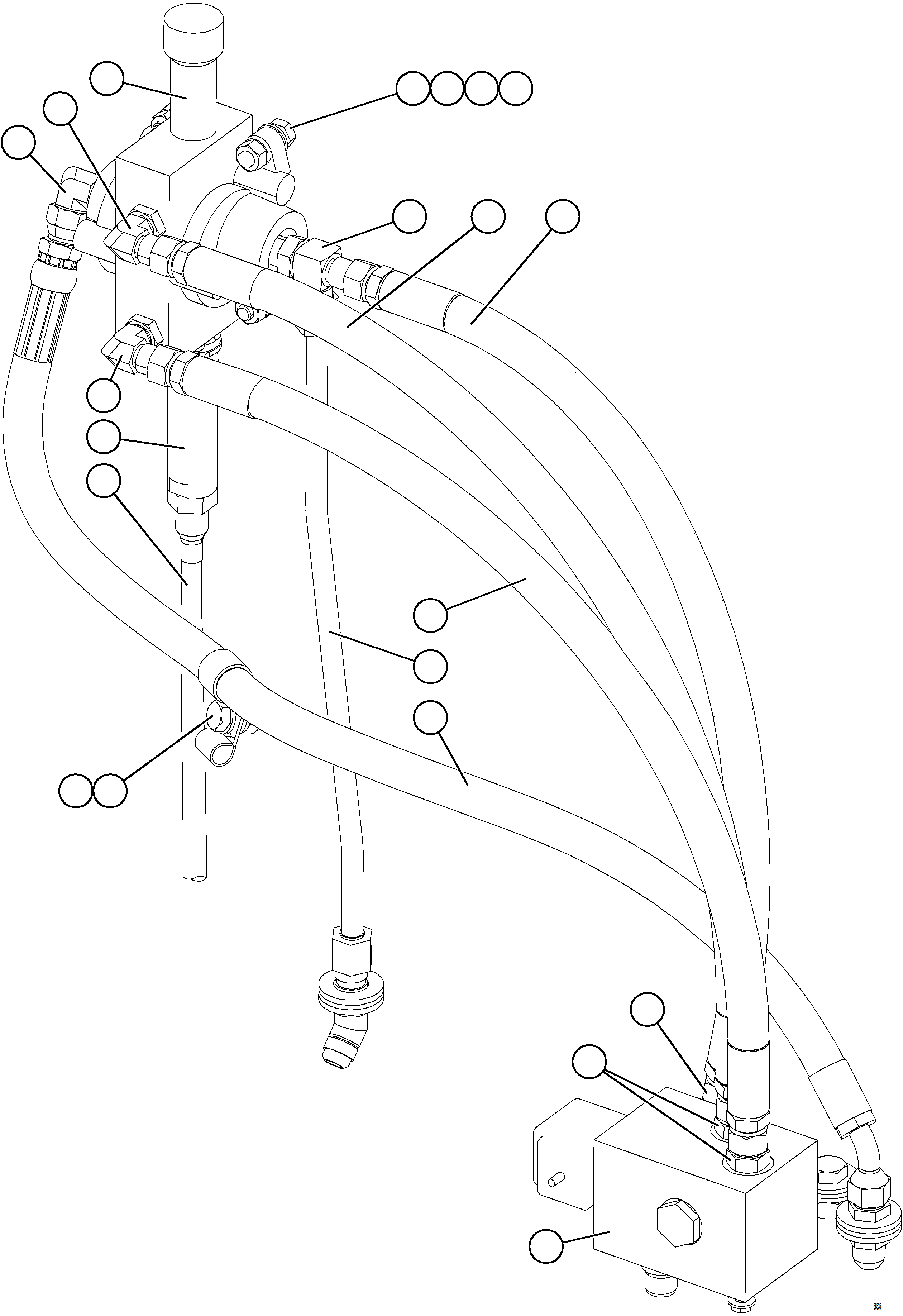 Dump Trucks Komatsu / AFE57-JU 830E-1AC S/N A41074  MANTOS COPPER(AFE57-JU) / HYDRAULIC CABINET    4/4(530 : 68535)