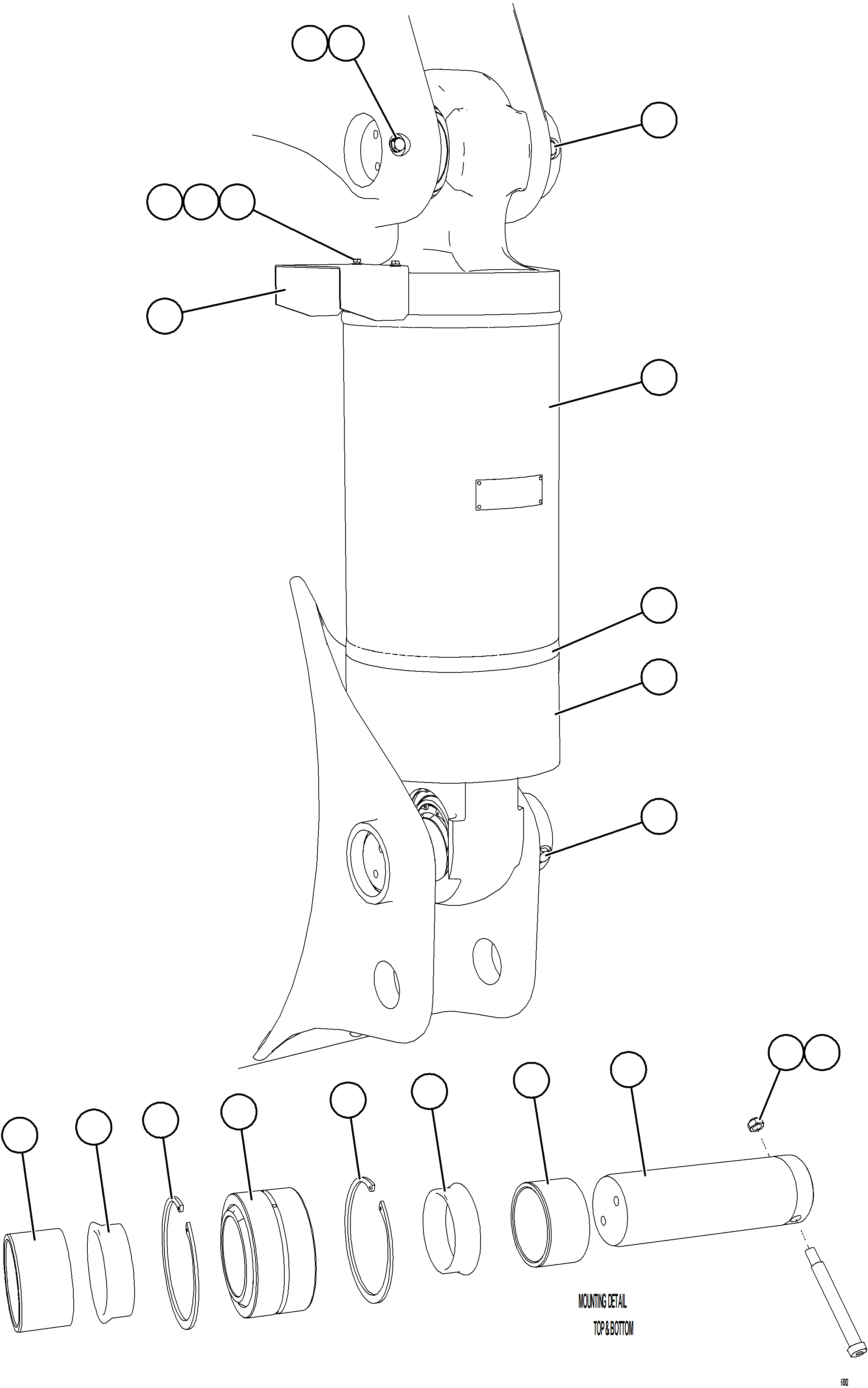 Dump Trucks Komatsu / AFE57-JZ 830E-1AC S/N A41086 - A41087  VALE - ITABIRA(AFE57-JZ) / REAR SUSPENSION INSTALLATION(140 : 68002)