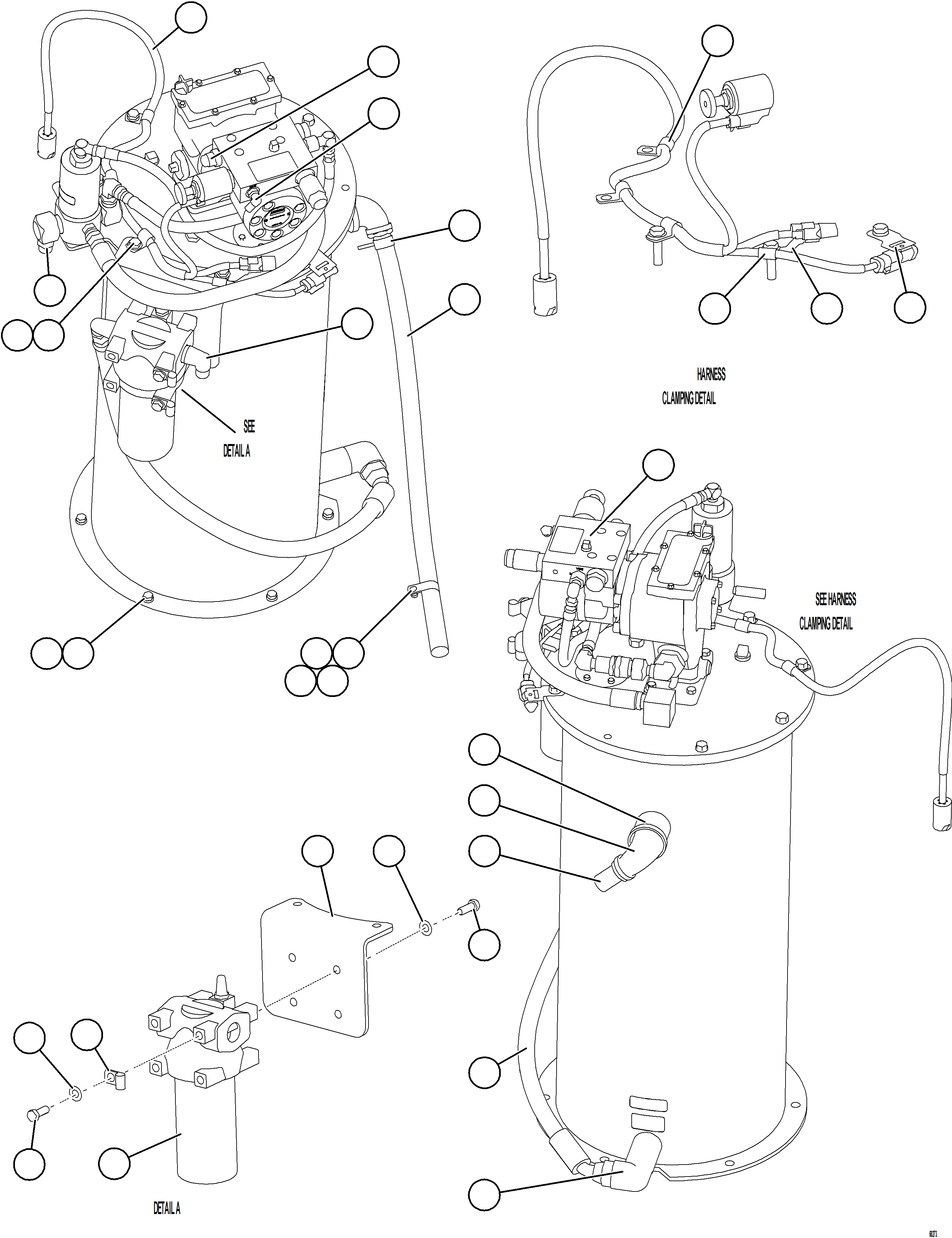 Dump Trucks Komatsu / AFE57-JZ 830E-1AC S/N A41086 - A41087  VALE - ITABIRA(AFE57-JZ) / LUBRICATION PUMP SUB ASSEMBLY(602 : 68273)
