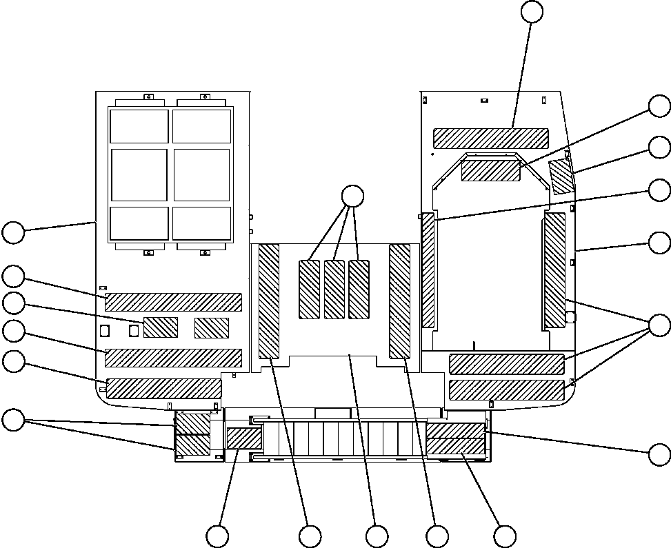 Komatsu parts book diagram for AFE57-X 830E-AC S/N A30101     HIBBING TACONITE: DECK SECTIONS & SAFETY WALKS
