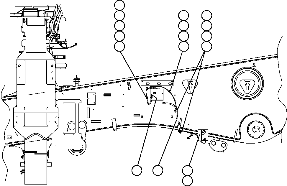 Komatsu parts book diagram for AFE57-X 830E-AC S/N A30101     HIBBING TACONITE: WIRING - LEFT FRAME