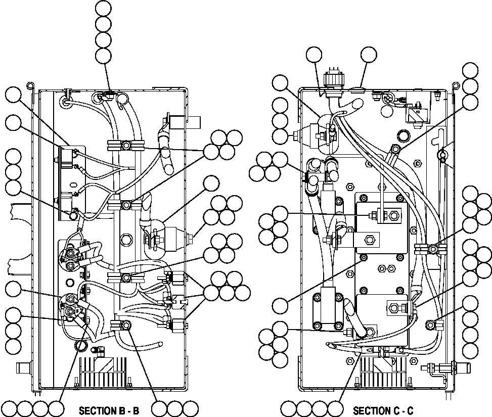 Komatsu parts book diagram for AFE57-X 830E-AC S/N A30101     HIBBING TACONITE: BATTERY DISCONNECT BOX - 1