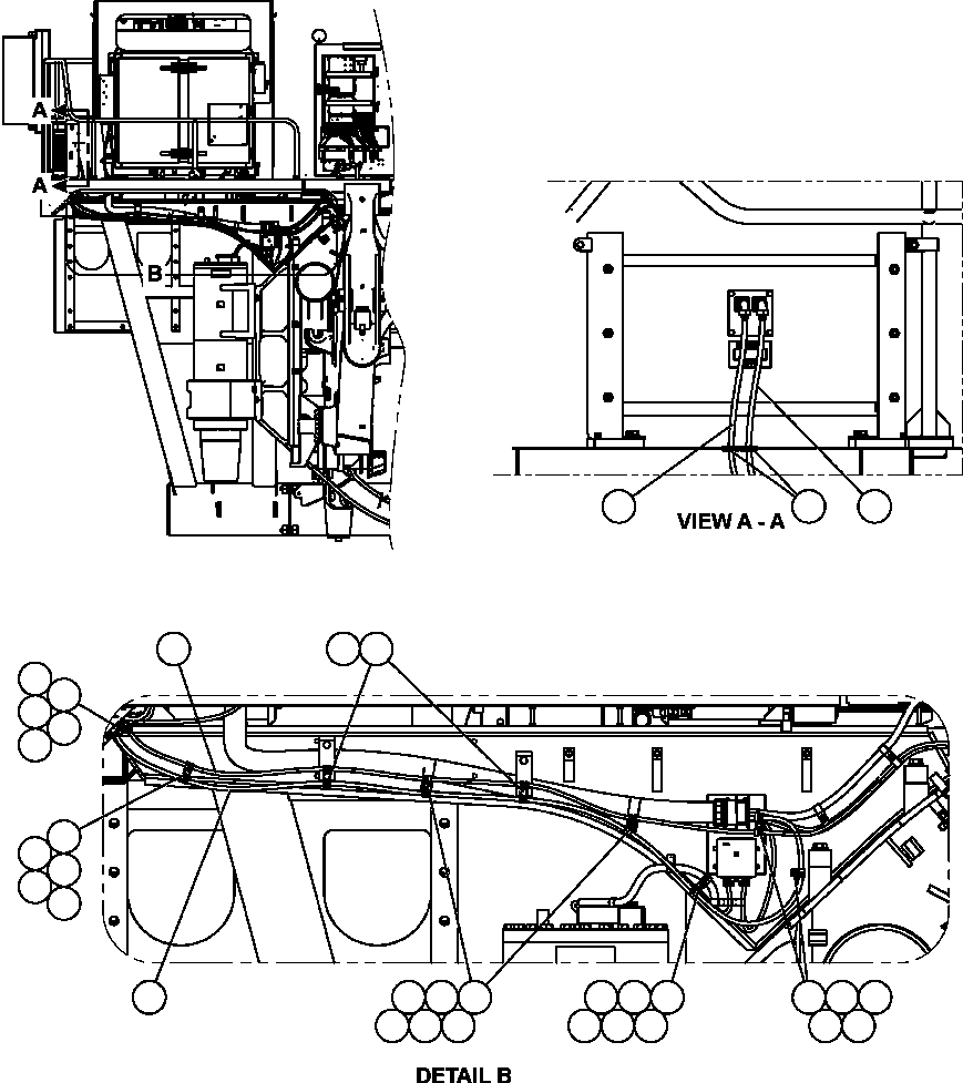 Komatsu parts book diagram for AFE57-X 830E-AC S/N A30101     HIBBING TACONITE: SCOREBOARD INSTALLATION - L.H.