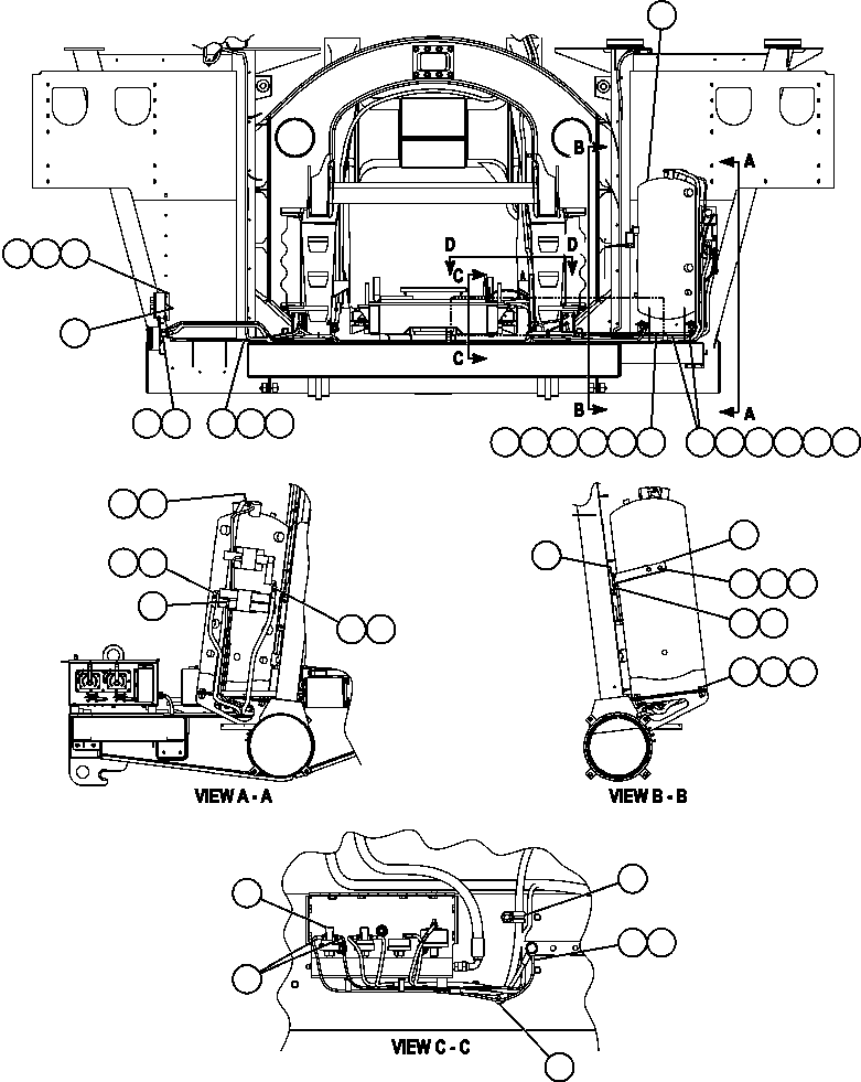 Komatsu parts book diagram for AFE57-X 830E-AC S/N A30101     HIBBING TACONITE: RESERVE SYSTEM