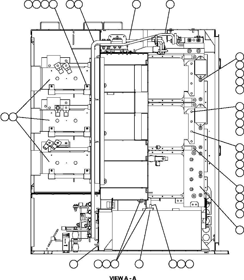 Komatsu parts book diagram for AFE57-X 830E-AC S/N A30101     HIBBING TACONITE: CONTROL CABINET - RIGHT COMPARTMENT - 1 (PC2226)