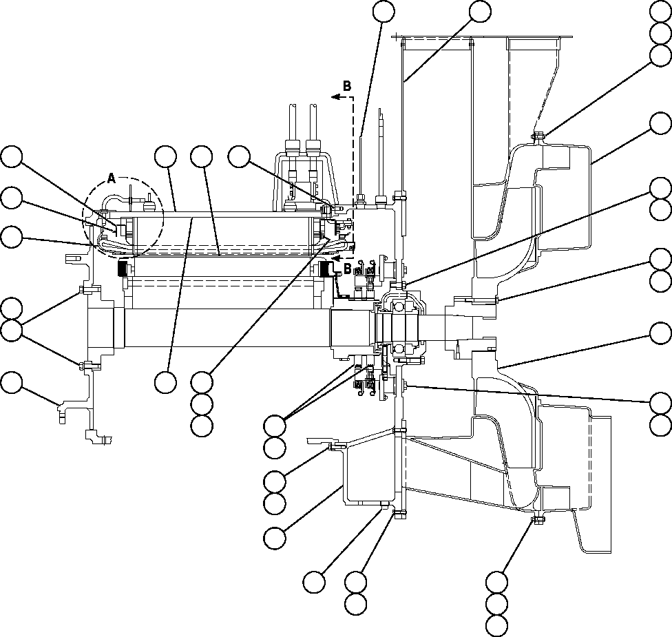 Komatsu parts book diagram for AFE57-X 830E-AC S/N A30101     HIBBING TACONITE: ALTERNATOR - ENGINE MOUNT