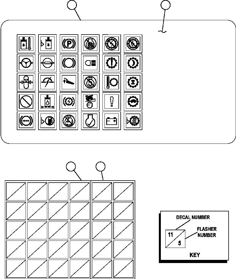 Komatsu parts book diagram for AFE59-A 930E-4 S/N A30465 - A30466    CODELCO GABY: WARNING LIGHTS MODULE (EL4143)