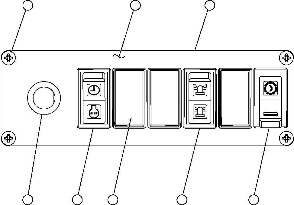 Komatsu parts book diagram for AFE59-A 930E-4 S/N A30465 - A30466    CODELCO GABY: LOWER R.H. DASH MODULE