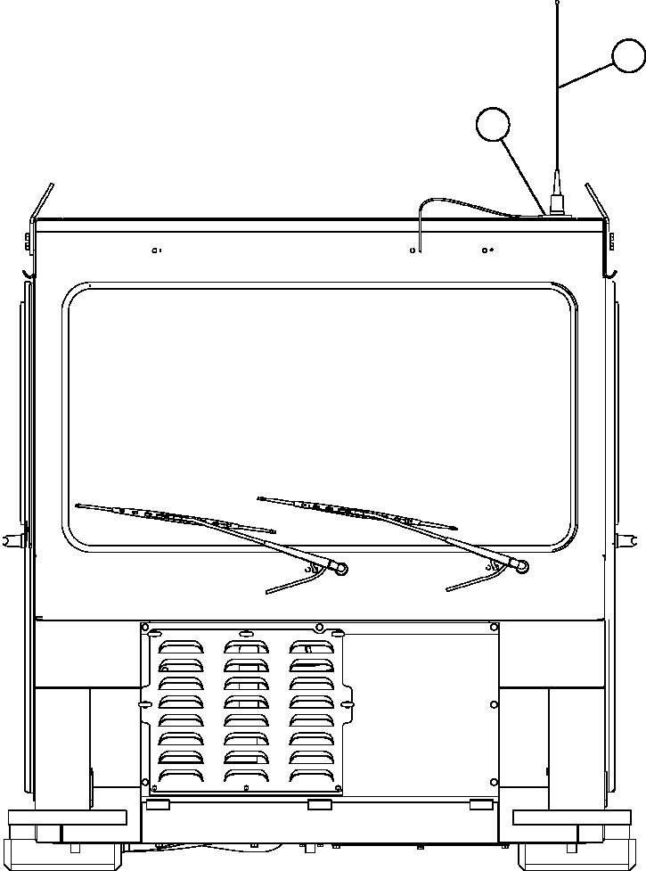 Komatsu parts book diagram for AFE59-A 930E-4 S/N A30465 - A30466    CODELCO GABY: ORBCOMM CAB INSTALLATION