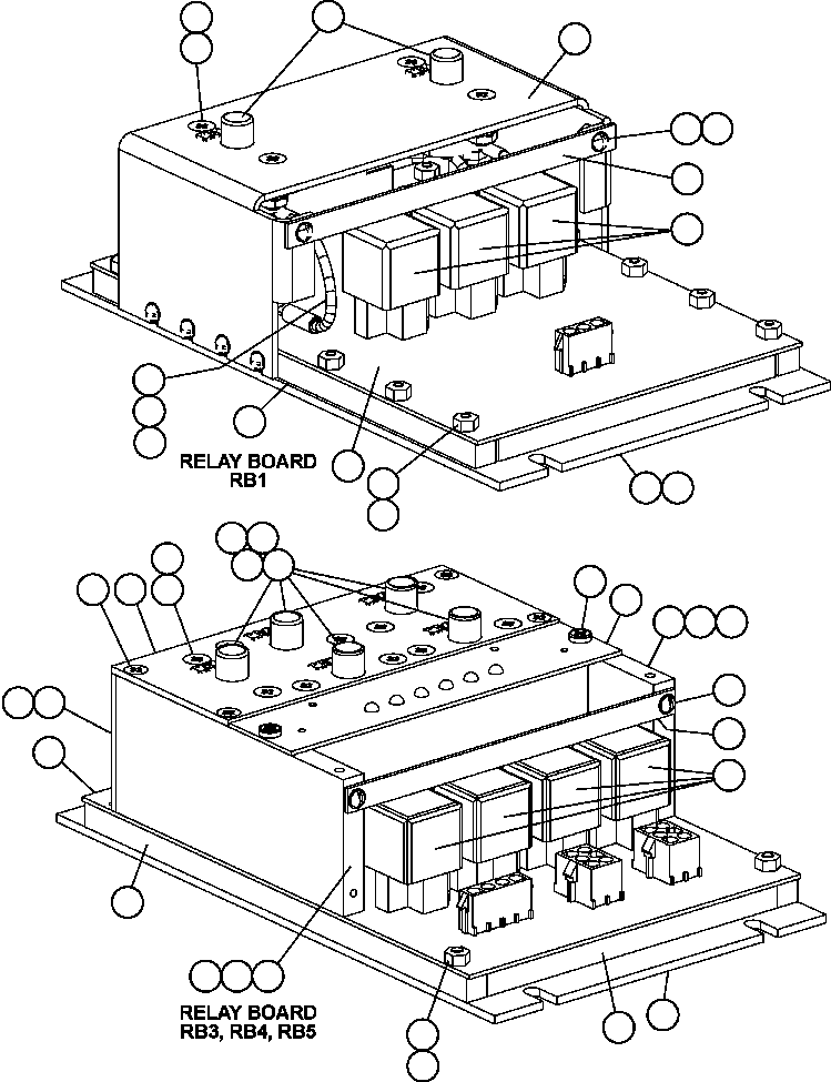 Komatsu parts book diagram for AFE59-A 930E-4 S/N A30465 - A30466    CODELCO GABY: RELAY BOARDS