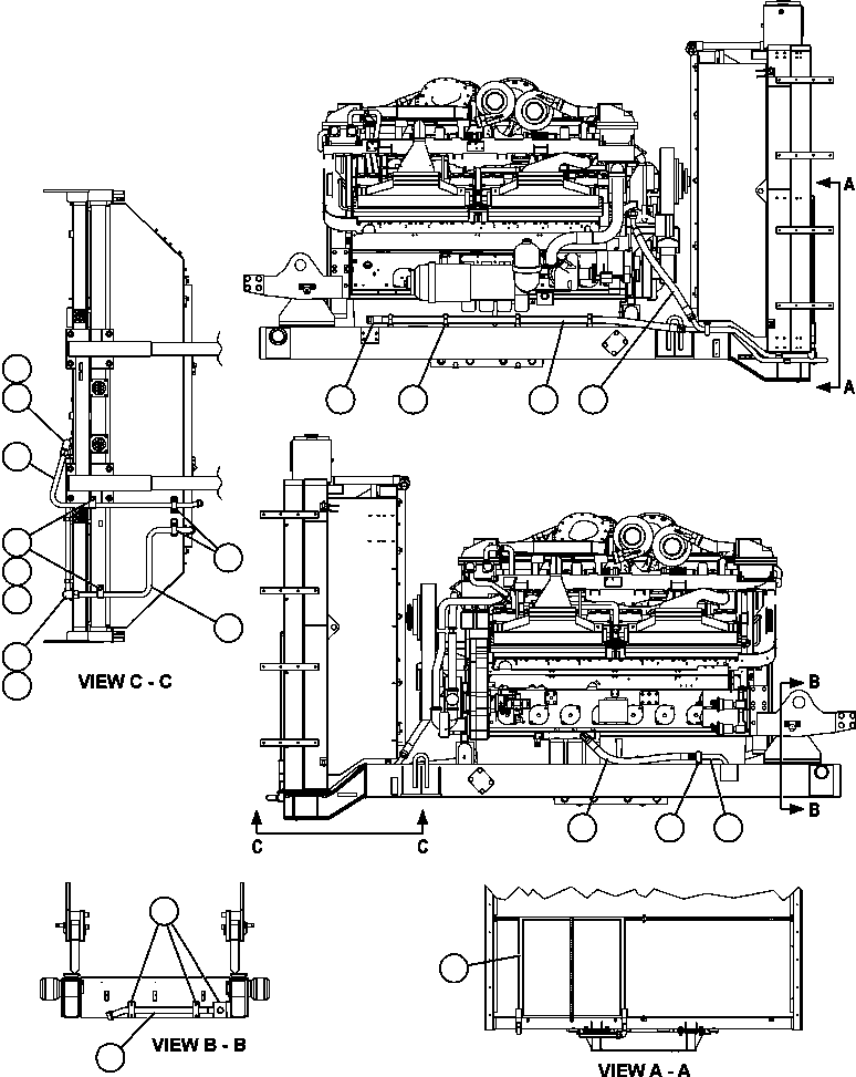 Komatsu parts book diagram for AFE59-A 930E-4 S/N A30465 - A30466    CODELCO GABY: FUEL COOLER & PIPING