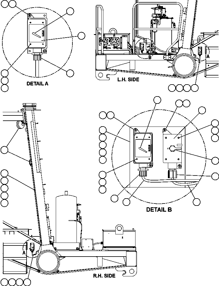 Komatsu parts book diagram for AFE59-A 930E-4 S/N A30465 - A30466    CODELCO GABY: SERVICE LIGHT & SWITCHES INSTALLATION