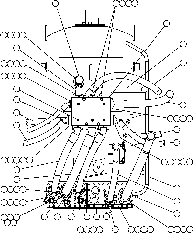 Komatsu parts book diagram for AFE59-A 930E-4 S/N A30465 - A30466    CODELCO GABY: HOIST CIRCUIT & HYDRAULIC PIPING