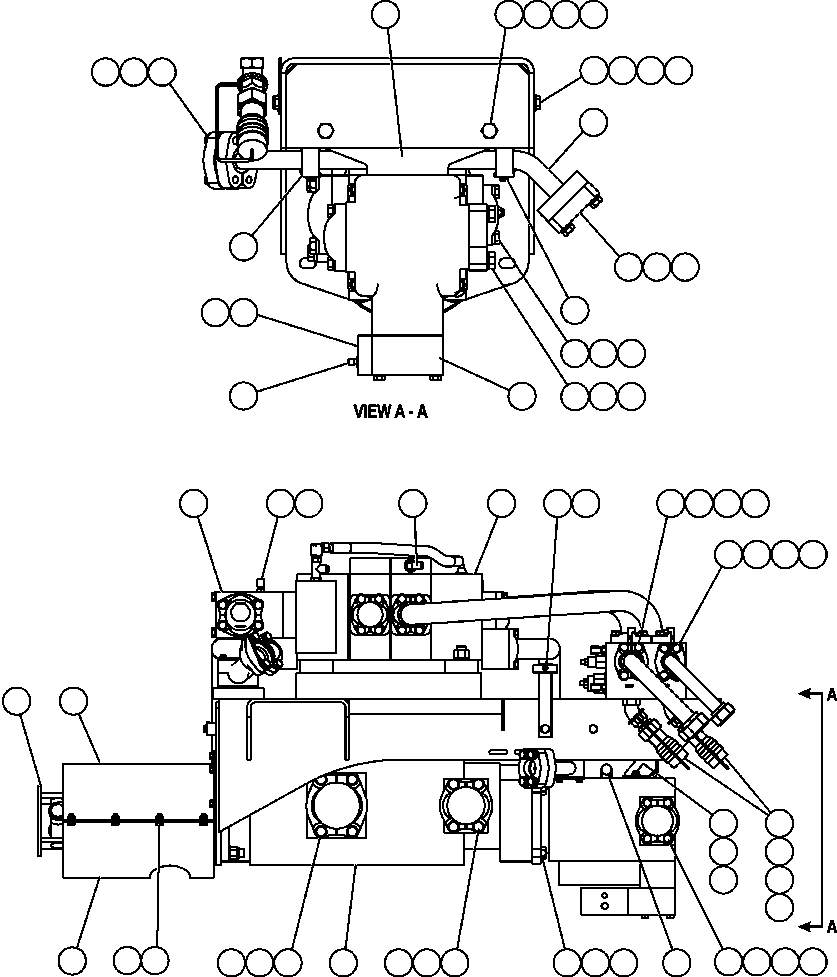 Komatsu parts book diagram for AFE59-A 930E-4 S/N A30465 - A30466    CODELCO GABY: PUMP/HOIST VALVE MODULE - 1