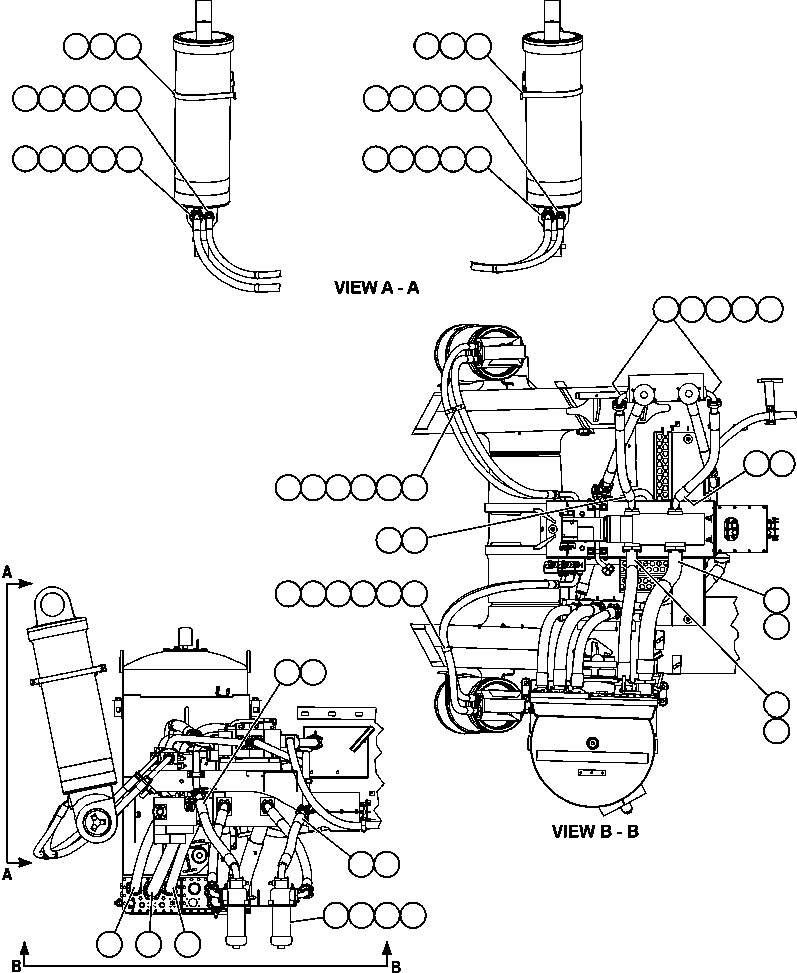 Komatsu parts book diagram for AFE59-A 930E-4 S/N A30465 - A30466    CODELCO GABY: HOIST & BRAKE PIPING