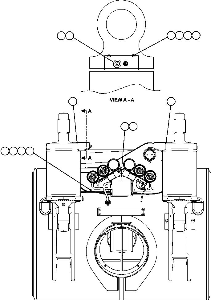 Komatsu parts book diagram for AFE59-A 930E-4 S/N A30465 - A30466    CODELCO GABY: PAYLOAD METER III - REAR SUSPENSIONS