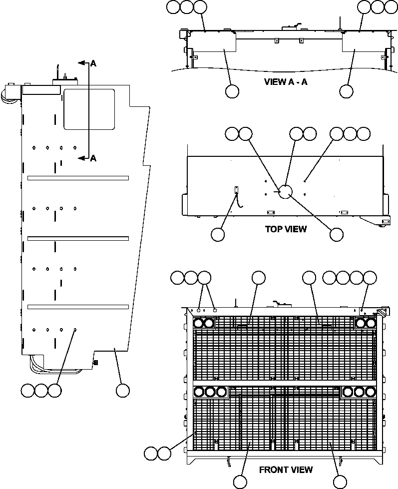 Komatsu parts book diagram for AFE59-BJ 930E-4 S/N A30694, A30695, A30698, A30709 & A30723    DOWNER EDI MINING: GRILLE INSTALLATION