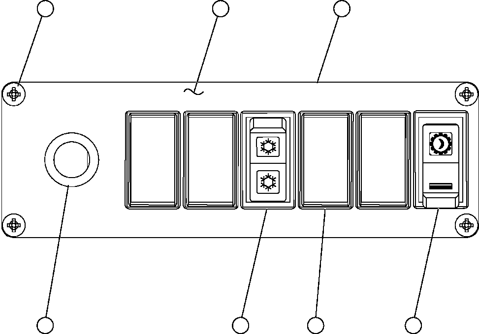 Komatsu parts book diagram for AFE59-BJ 930E-4 S/N A30694, A30695, A30698, A30709 & A30723    DOWNER EDI MINING: LOWER R.H. DASH MODULE