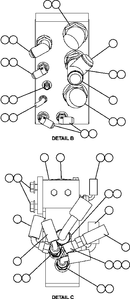 Komatsu parts book diagram for AFE59-BJ 930E-4 S/N A30694, A30695, A30698, A30709 & A30723    DOWNER EDI MINING: REAR AXLE HYDRAULIC PIPING ( 2/2)
