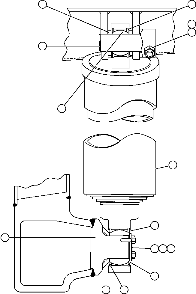 Komatsu parts book diagram for AFE59-BJ 930E-4 S/N A30694, A30695, A30698, A30709 & A30723    DOWNER EDI MINING: HOIST CYLINDER & MOUNTING (S/N A30694 - A30698)