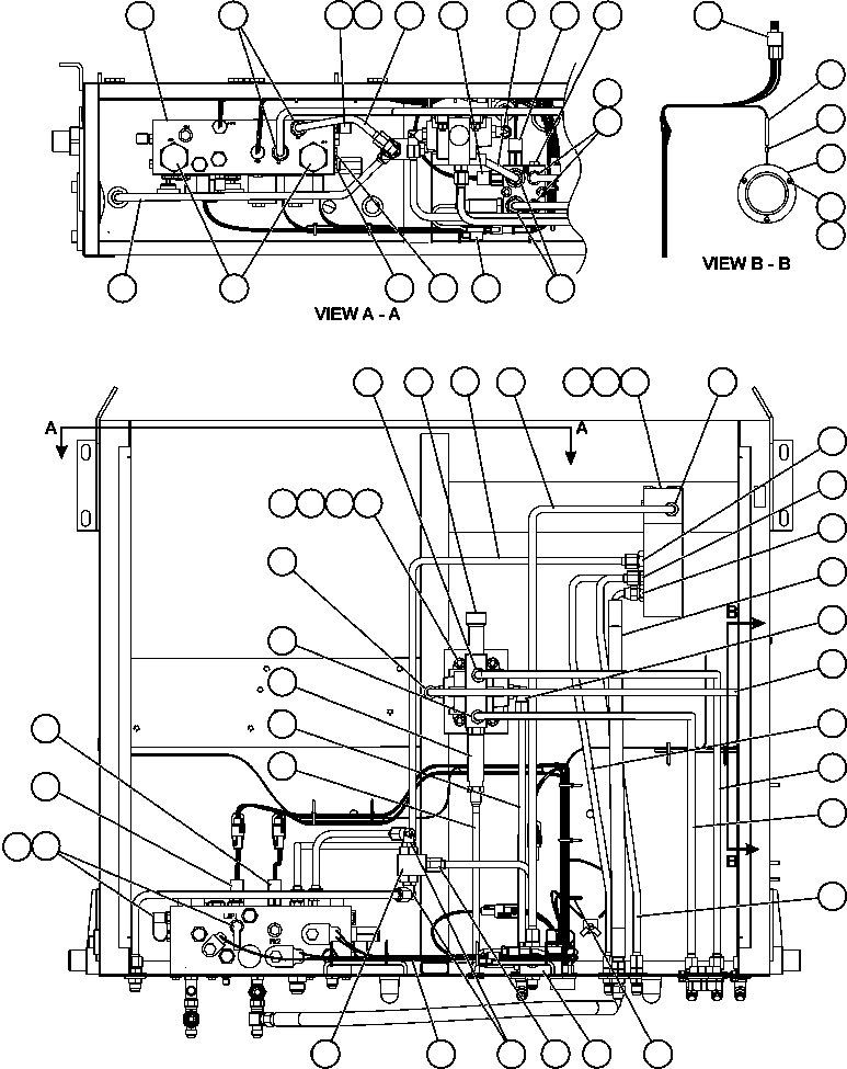 Komatsu parts book diagram for AFE59-BJ 930E-4 S/N A30694, A30695, A30698, A30709 & A30723    DOWNER EDI MINING: HYDRAULIC BRAKE CABINET ASSEMBLY  2/2 (EM1496)