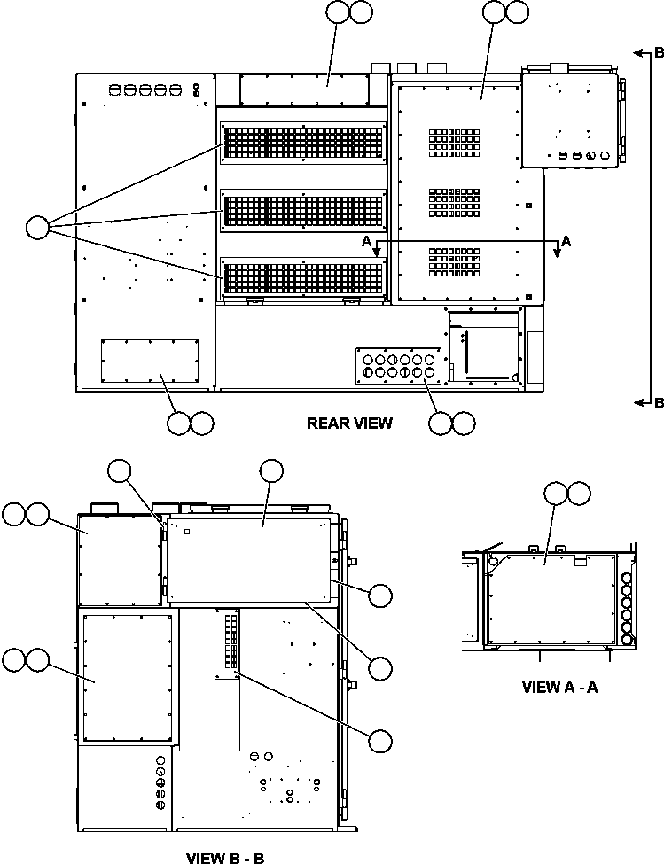 Komatsu parts book diagram for AFE59-BJ 930E-4 S/N A30694, A30695, A30698, A30709 & A30723    DOWNER EDI MINING: CONTROL CABINET - DOORS & COVERS  2/2 (GE1767)