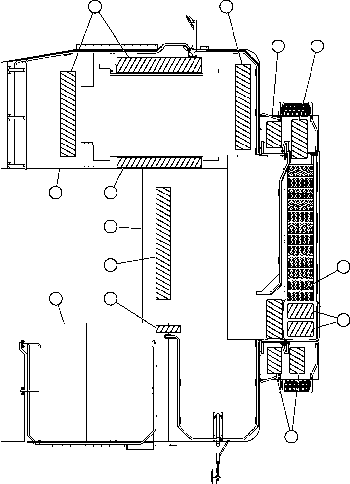 Komatsu parts book diagram for AFE59-BM 930E-4 S/N A30712 - A30714      CODELCO: DECK SECTIONS & SAFETY WALKS