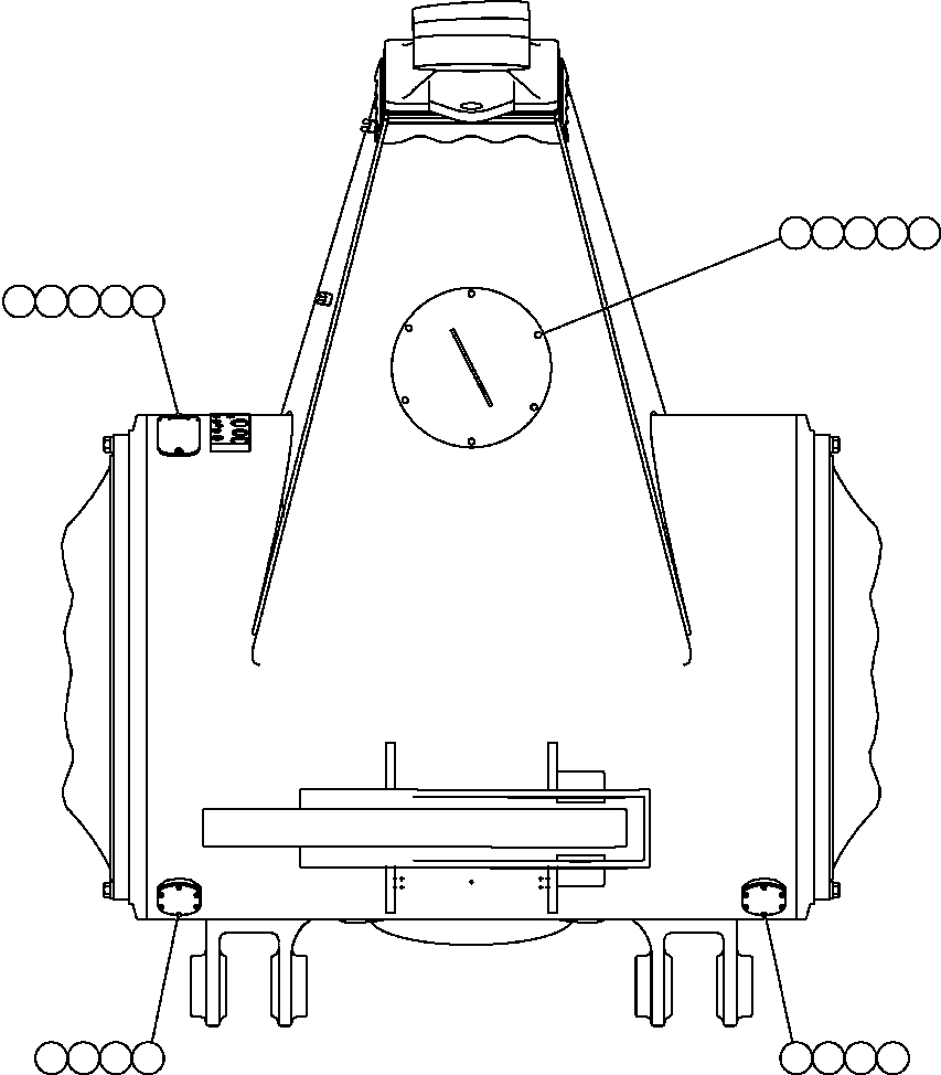 Komatsu parts book diagram for AFE59-BM 930E-4 S/N A30712 - A30714      CODELCO: REAR AXLE HATCH COVERS