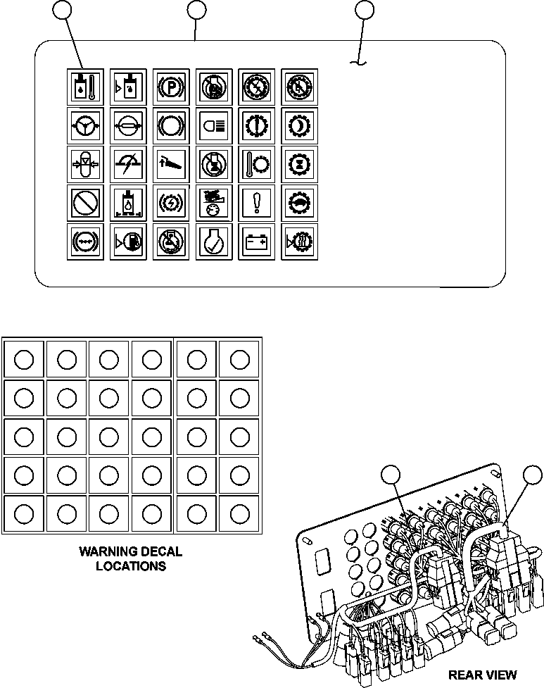 Komatsu parts book diagram for AFE59-BM 930E-4 S/N A30712 - A30714      CODELCO: WARNING LIGHTS MODULE (EM4309)