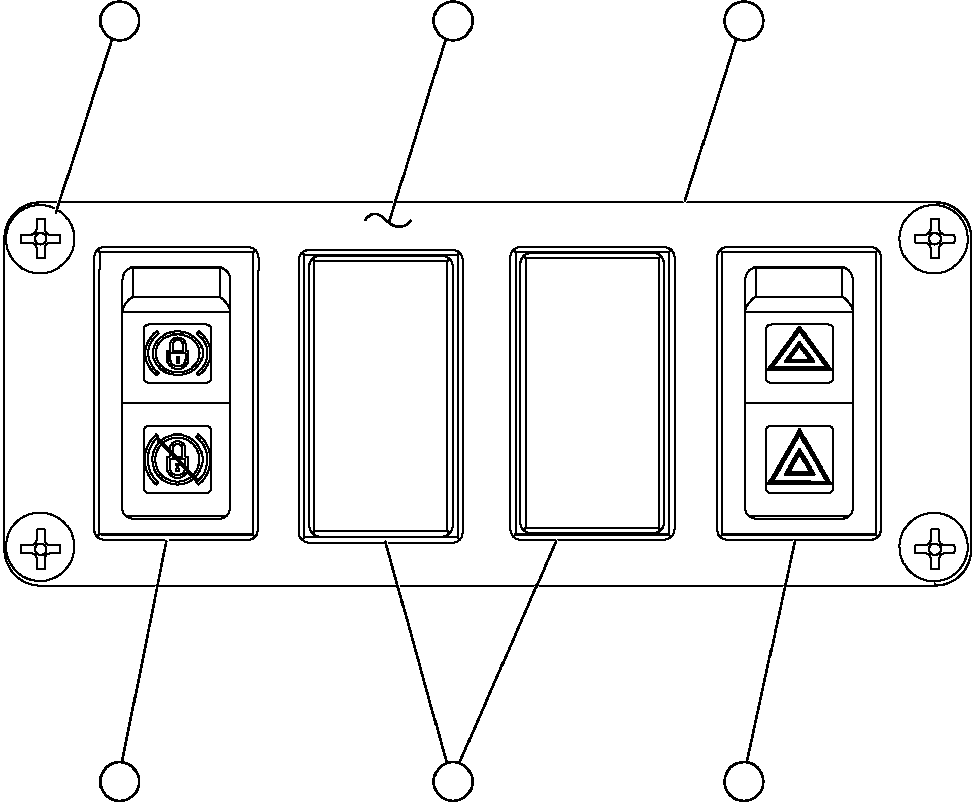 Komatsu parts book diagram for AFE59-BM 930E-4 S/N A30712 - A30714      CODELCO: UPPER R.H. DASH MODULE
