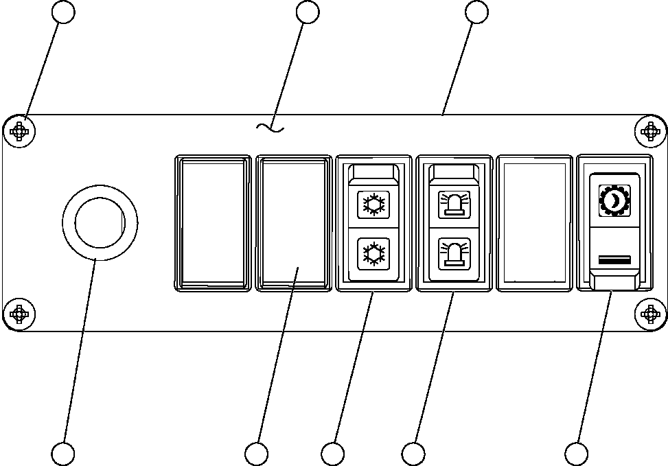 Komatsu parts book diagram for AFE59-BM 930E-4 S/N A30712 - A30714      CODELCO: LOWER R.H. DASH MODULE