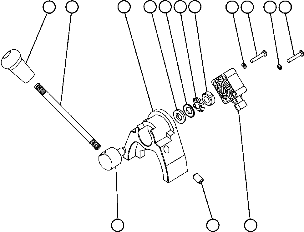 Komatsu parts book diagram for AFE59-BM 930E-4 S/N A30712 - A30714      CODELCO: RETARDER LEVER ASSEMBLY (EK9211)