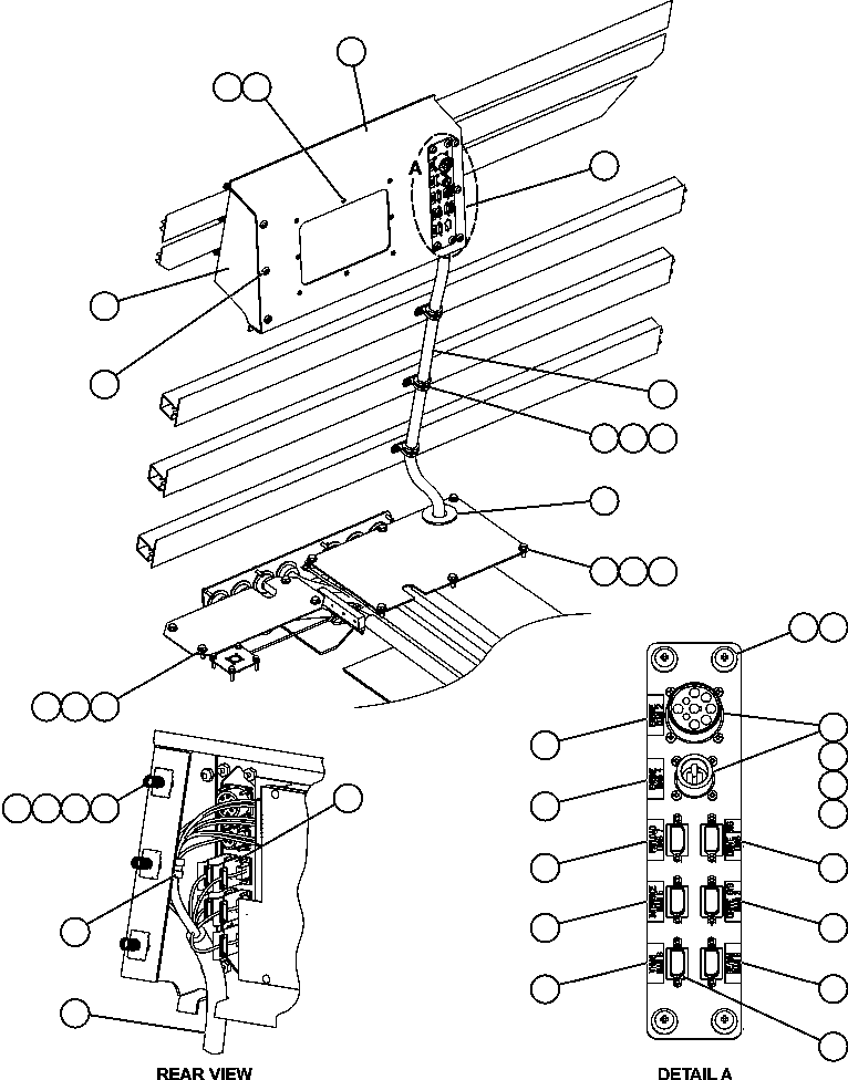 Komatsu parts book diagram for AFE59-BM 930E-4 S/N A30712 - A30714      CODELCO: D.I.D. PANEL INSTALLATION