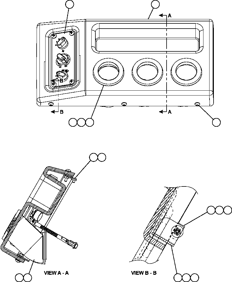 Komatsu parts book diagram for AFE59-BM 930E-4 S/N A30712 - A30714      CODELCO: HEATER/AIR CONDITIONER DASH MODULE