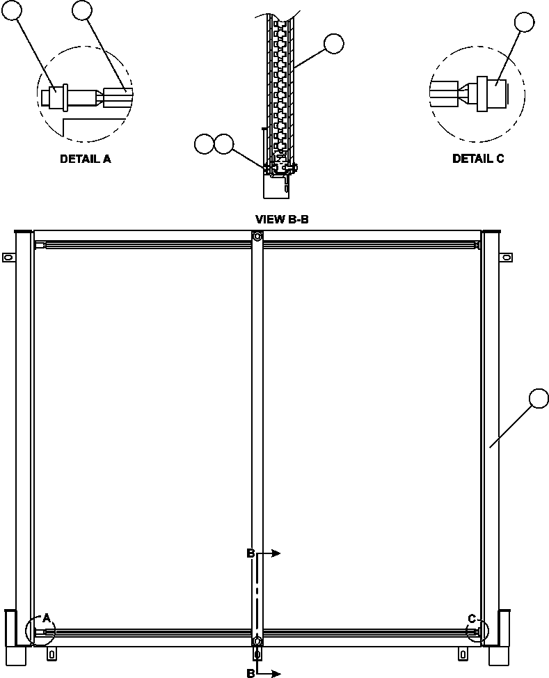 Komatsu parts book diagram for AFE59-BM 930E-4 S/N A30712 - A30714      CODELCO: FUEL COOLER ASSEMBLY (XA2799)