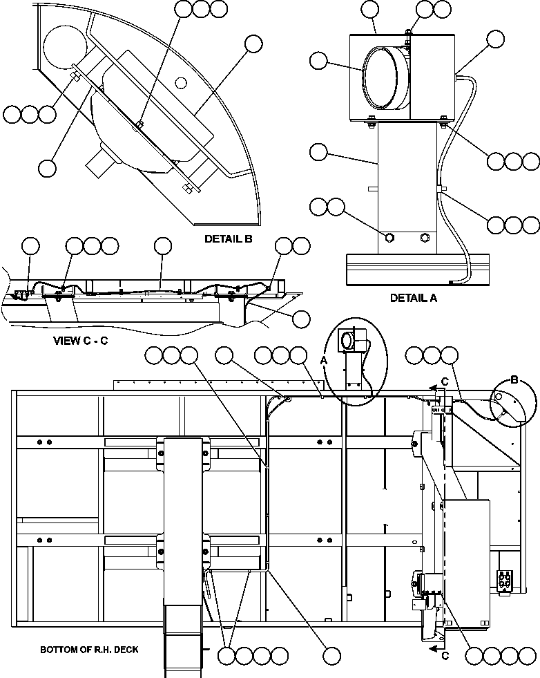 Komatsu parts book diagram for AFE59-BM 930E-4 S/N A30712 - A30714      CODELCO: R.H. DECK ELECTRICAL GROUP