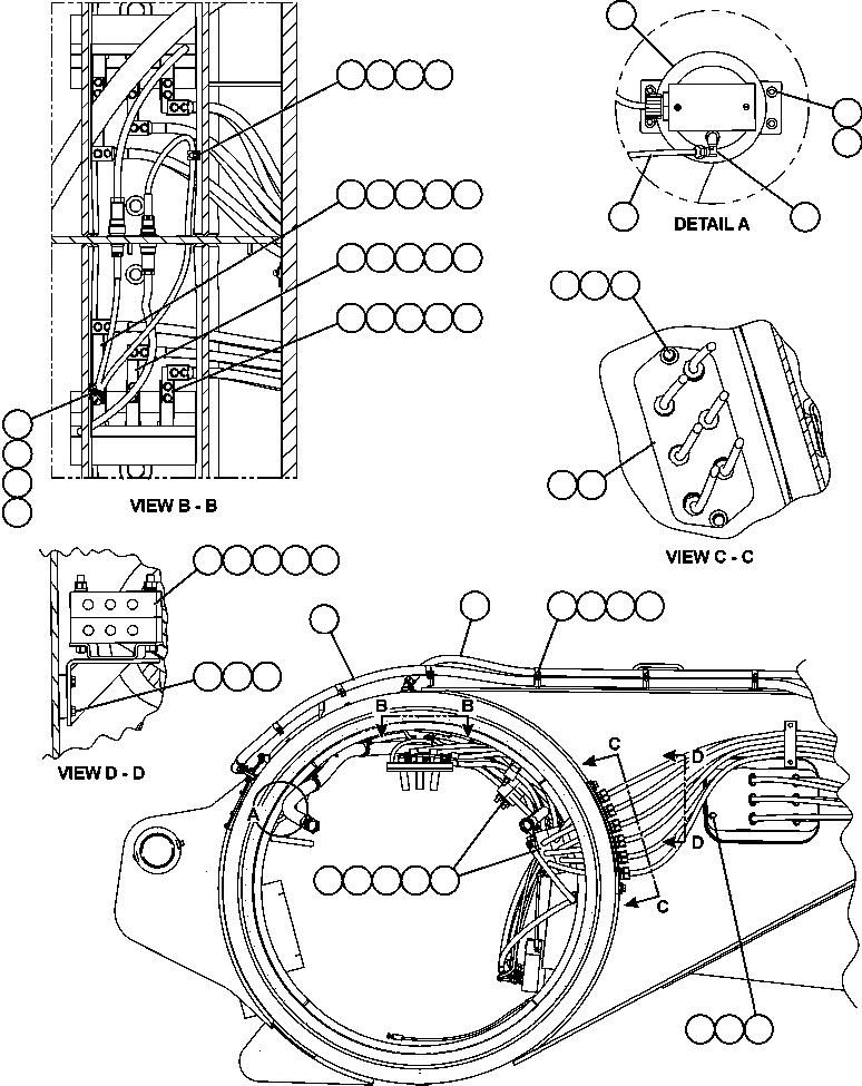 Komatsu parts book diagram for AFE59-BM 930E-4 S/N A30712 - A30714      CODELCO: REAR AXLE ELECTRICAL GROUP