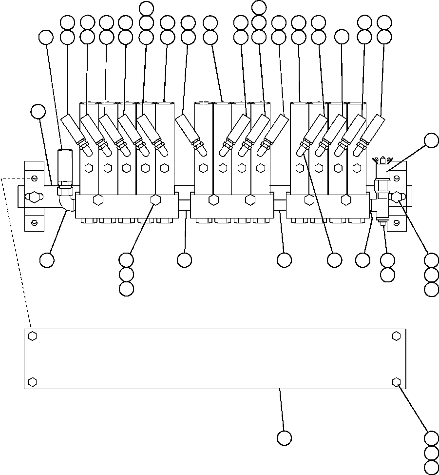 Komatsu parts book diagram for AFE59-BM 930E-4 S/N A30712 - A30714      CODELCO: AUTOMATIC LUBRICATION PUMP & PIPING