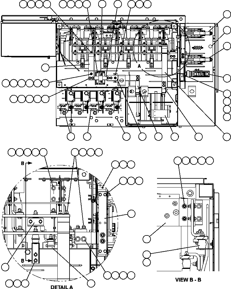Komatsu parts book diagram for AFE59-BM 930E-4 S/N A30712 - A30714      CODELCO: CONTROL CABINET - RIGHT COMPARTMENT 2/2 (PC2522)
