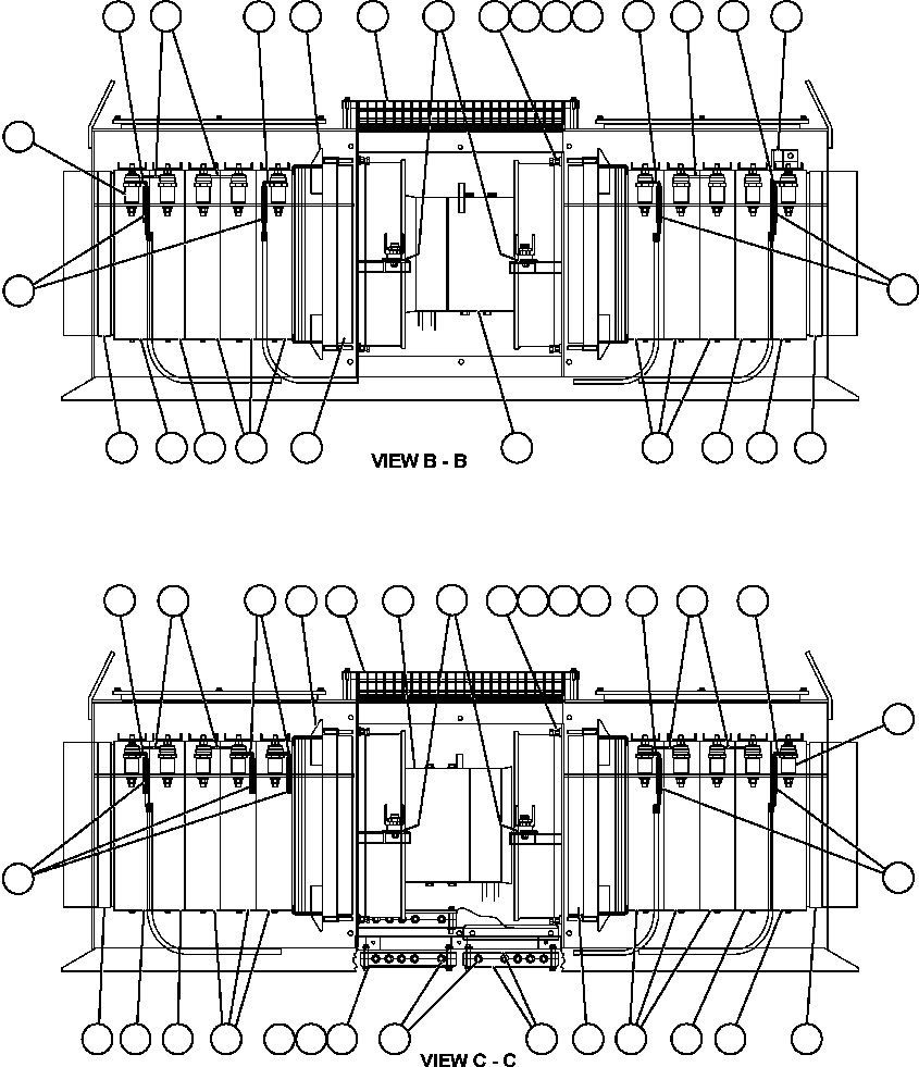 Komatsu parts book diagram for AFE59-BM 930E-4 S/N A30712 - A30714      CODELCO: RETARDING GRID ASSEMBLY  1/3 (PC2142)