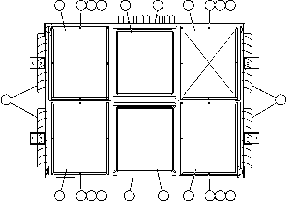 Komatsu parts book diagram for AFE59-BM 930E-4 S/N A30712 - A30714      CODELCO: RETARDING GRID ASSEMBLY  2/3 (PC2142)