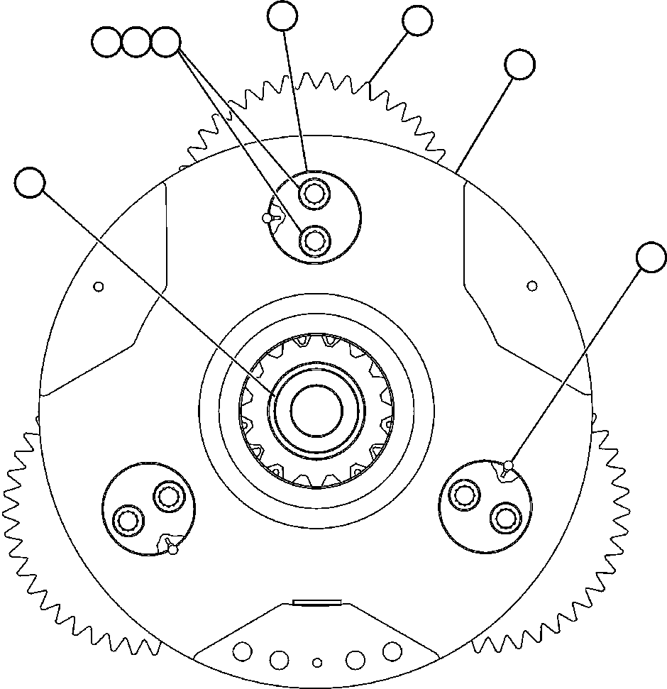 Komatsu parts book diagram for AFE59-BM 930E-4 S/N A30712 - A30714      CODELCO: TRANSMISSION, MOTORIZED WHEEL  2/2 (GE1825)