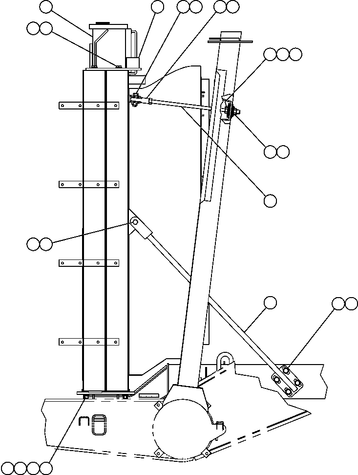 Komatsu parts book diagram for AFE59-BR 930E-4 S/N A30742     FORDING: RADIATOR SUPPORT & MOUNTING