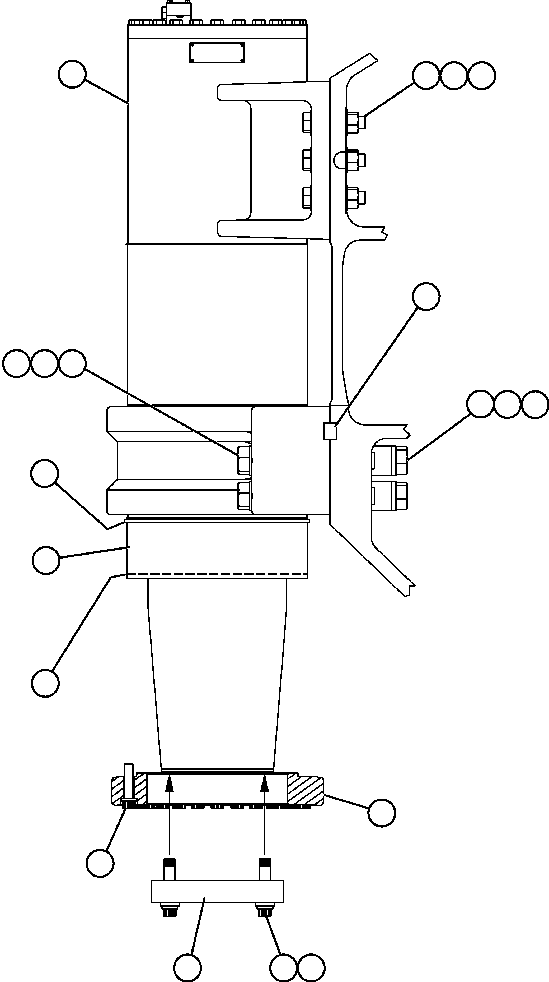 Komatsu parts book diagram for AFE59-BR 930E-4 S/N A30742     FORDING: FRONT SUSPENSION & MOUNTING