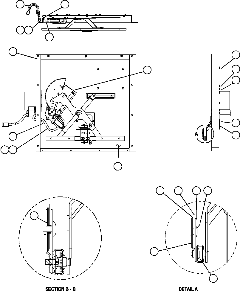 Komatsu parts book diagram for AFE59-BR 930E-4 S/N A30742     FORDING: INNER DOOR PANEL ASSEMBLY - R.H. (EL2747)