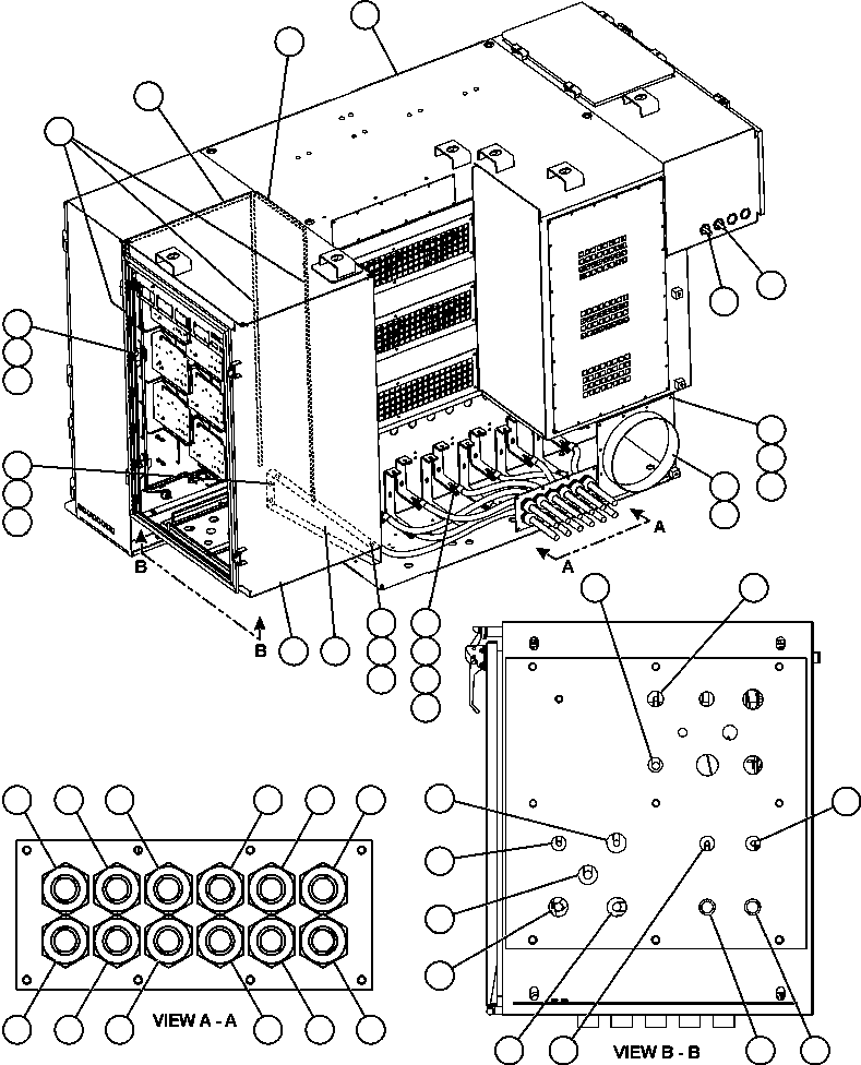 Komatsu parts book diagram for AFE59-BR 930E-4 S/N A30742     FORDING: CONTROL CABINETS & EXTERNAL WIRING