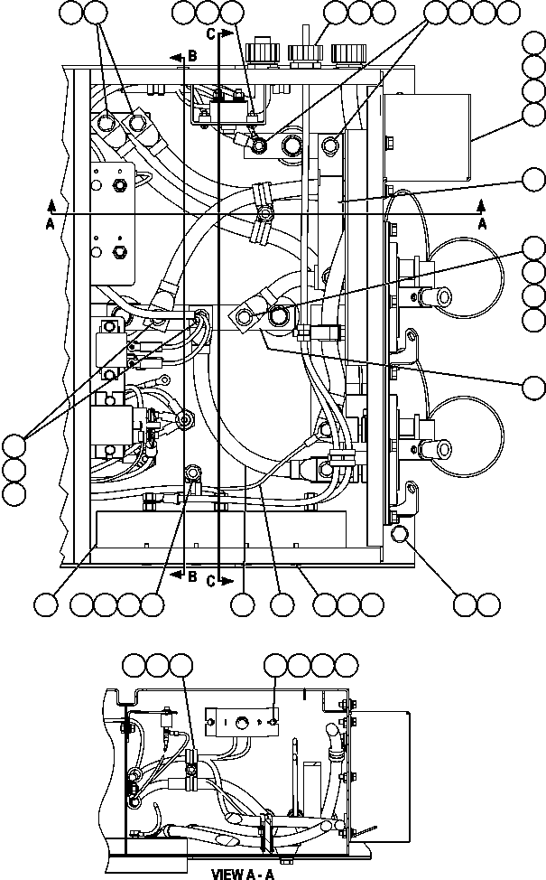 Komatsu parts book diagram for AFE59-BR 930E-4 S/N A30742     FORDING: BATTERY DISCONNECT BOX  1/2