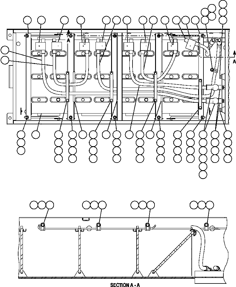 Komatsu parts book diagram for AFE59-BR 930E-4 S/N A30742     FORDING: BATTERY BOX  1/3