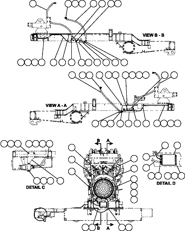 Komatsu parts book diagram for AFE59-BR 930E-4 S/N A30742     FORDING: HOTSTART - ENGINE OIL & COOLANT